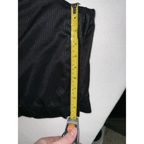 Nike Black Shiny Dazzle Athletic Basketball Shorts Men’s Size‎ Large Y2K Stripes - Picture 4 of 5